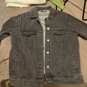 Missguided Women’s Grey Oversized Denim Jacket US 8